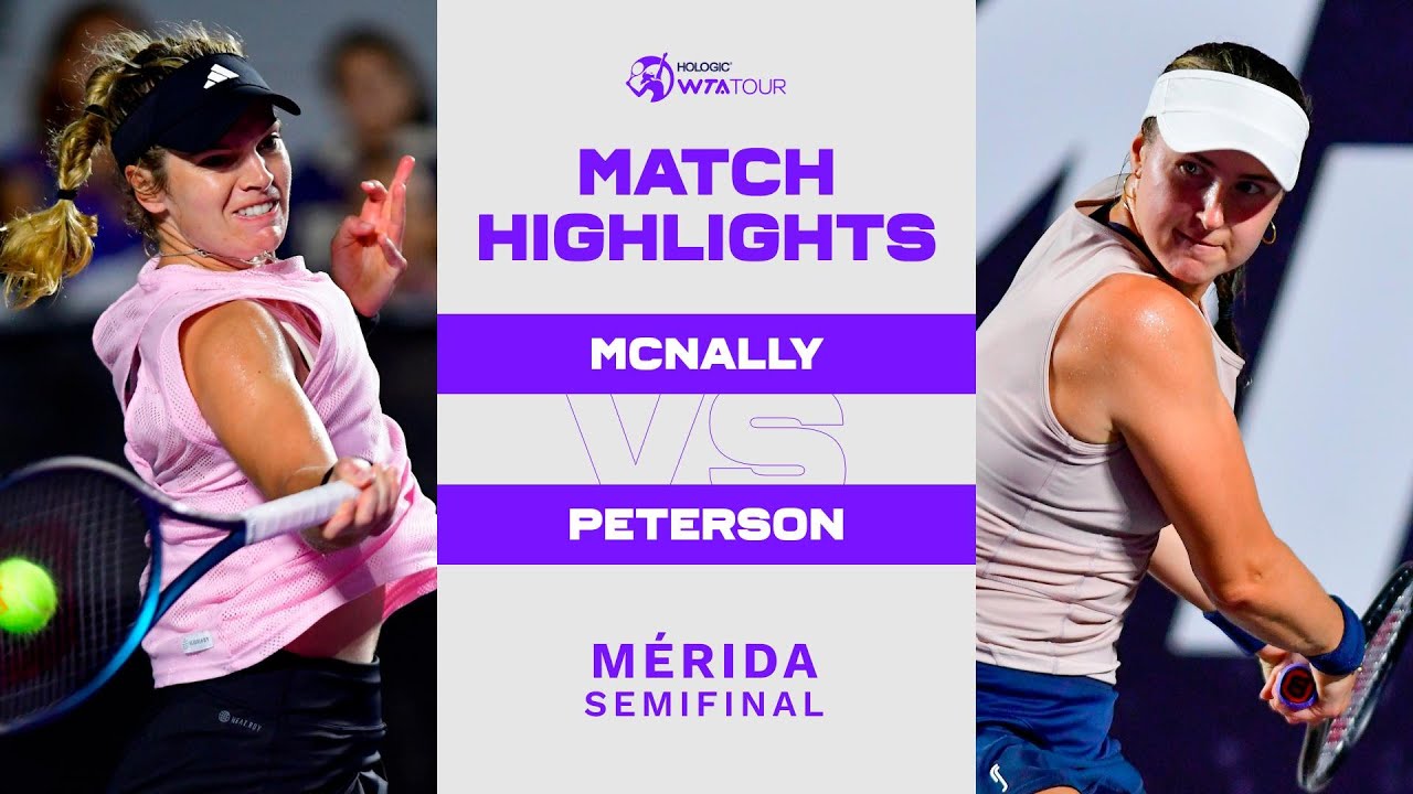 Caty McNally vs. Rebecca Peterson | 2023 Mérida Semifinal | WTA Match Highlights