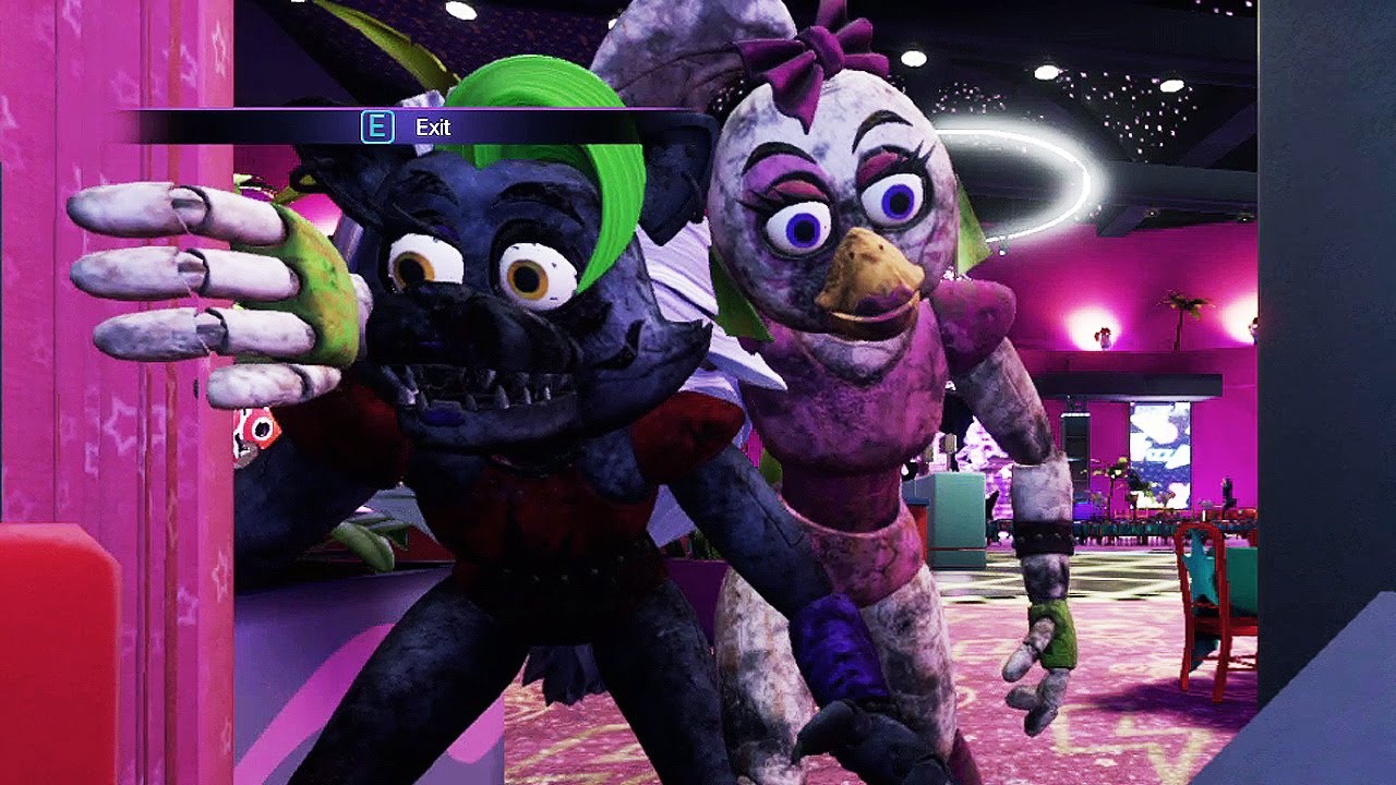 FNAF Security Breach - Jumpscare at Hiding Spots