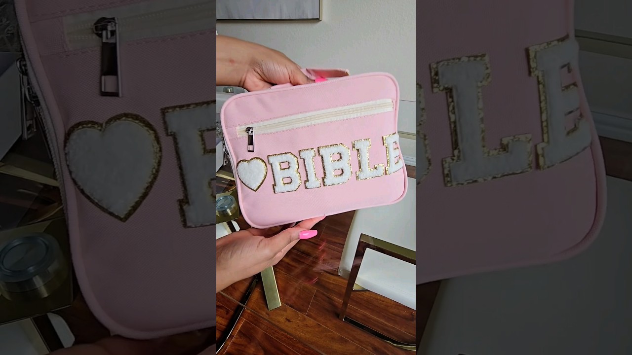 What's in my new PINK Bible Study bag | Elevating my quiet time with Jesus #faith #bible #biblestudy