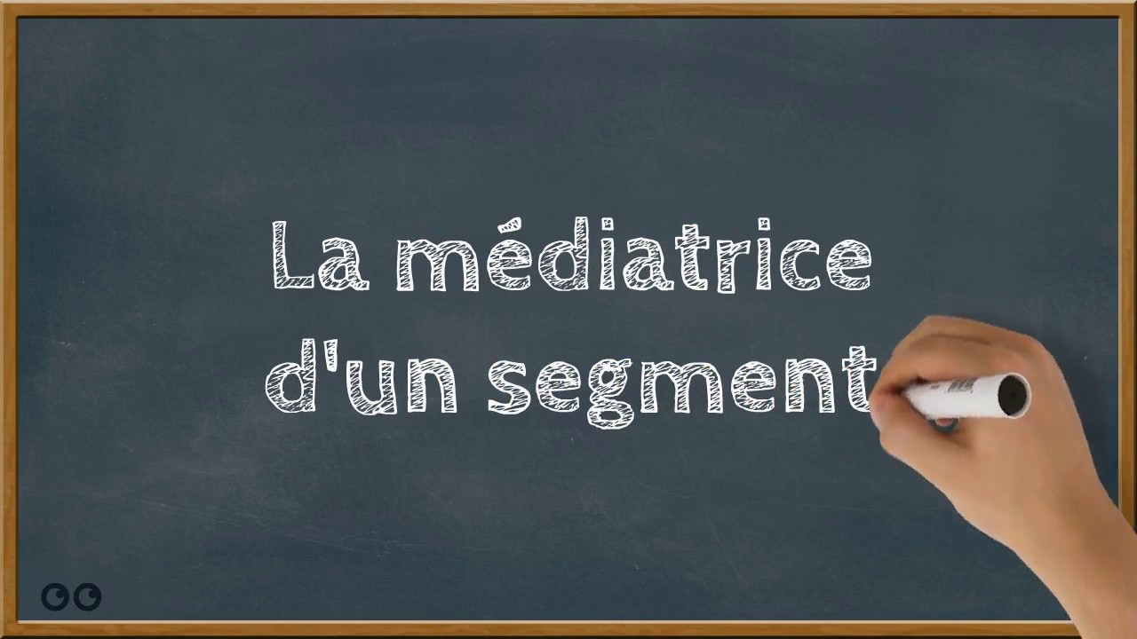 La médiatrice d'un segment