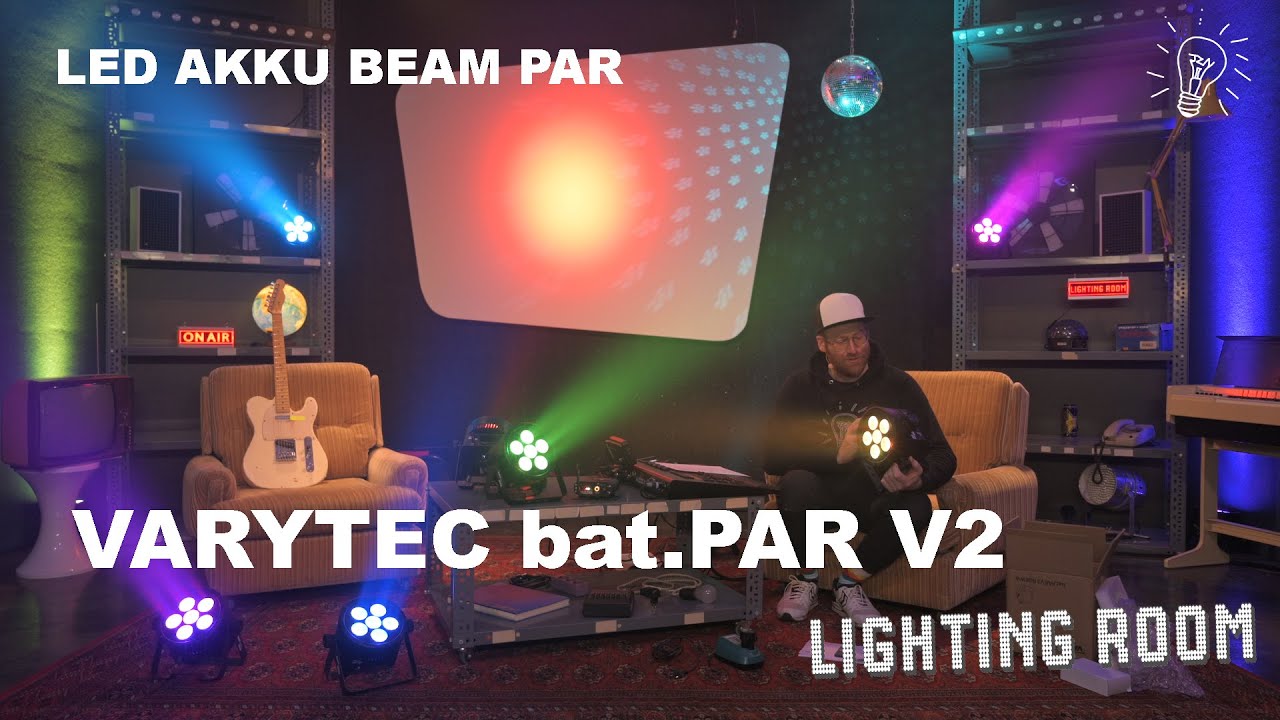 Varytec Bat Par LED PAR V2 - Akku betriebener LED Par mit 25° Beam Angle