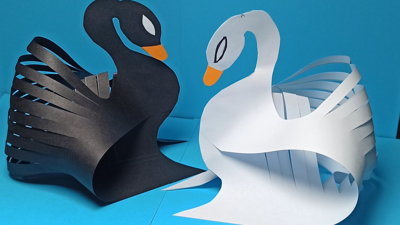 Лебедь из бумаги своими руками