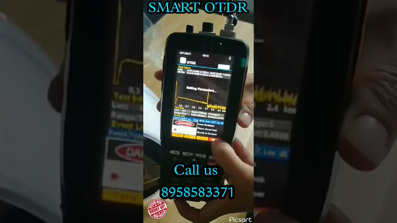 Fiberish Mini Smart OTDR. Comes with Touch Screen Range 60km.Subscibe  to our YouTube channel . 😊👍🏻
