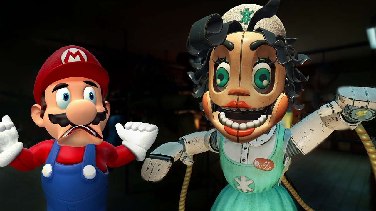 Escape Nurse Dolli! FNAF Mario Plays Five Nights at Freddy's: Secret of the Mimic