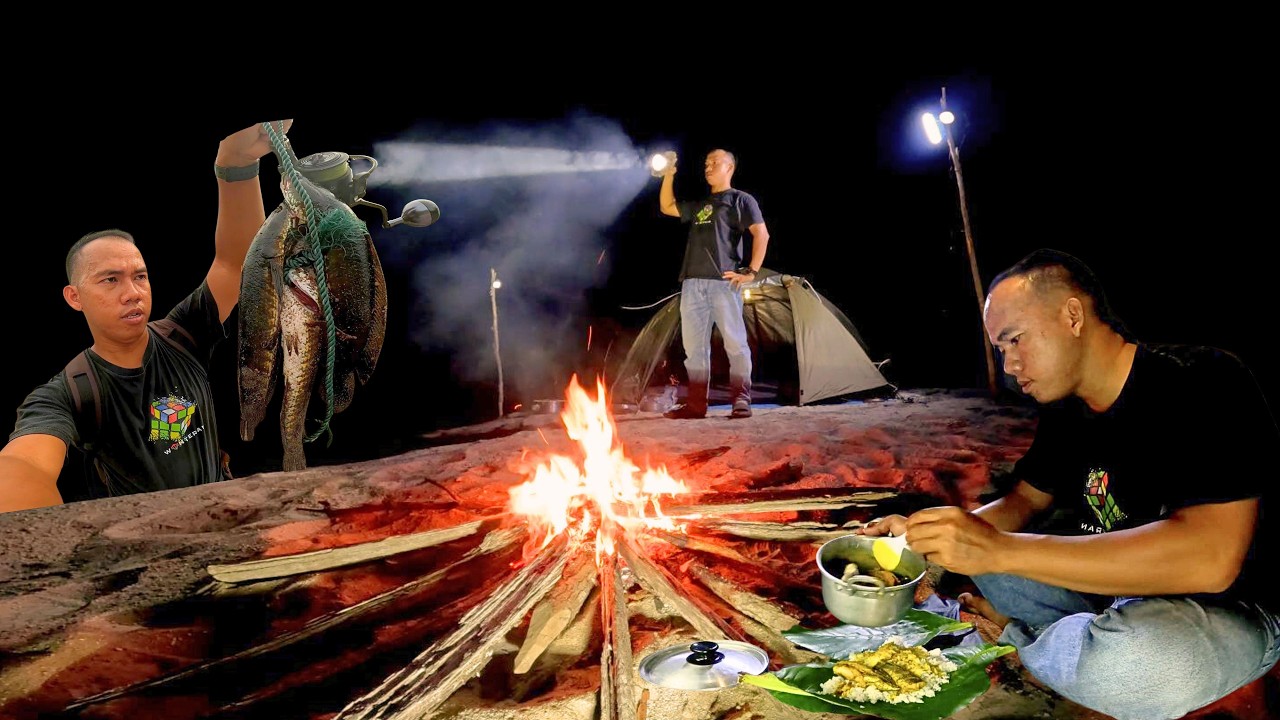 SAHUR DAN BUKA PUASA DIHUTAN‼️SOLO CAMPING !! MANCING DAN MASAK DIHUTAN