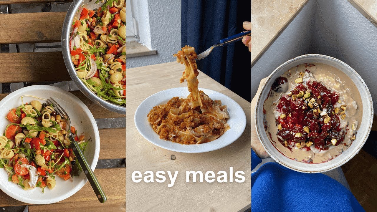 what i eat in a week: super quick meals (realistic, ingredient prep) 🍀