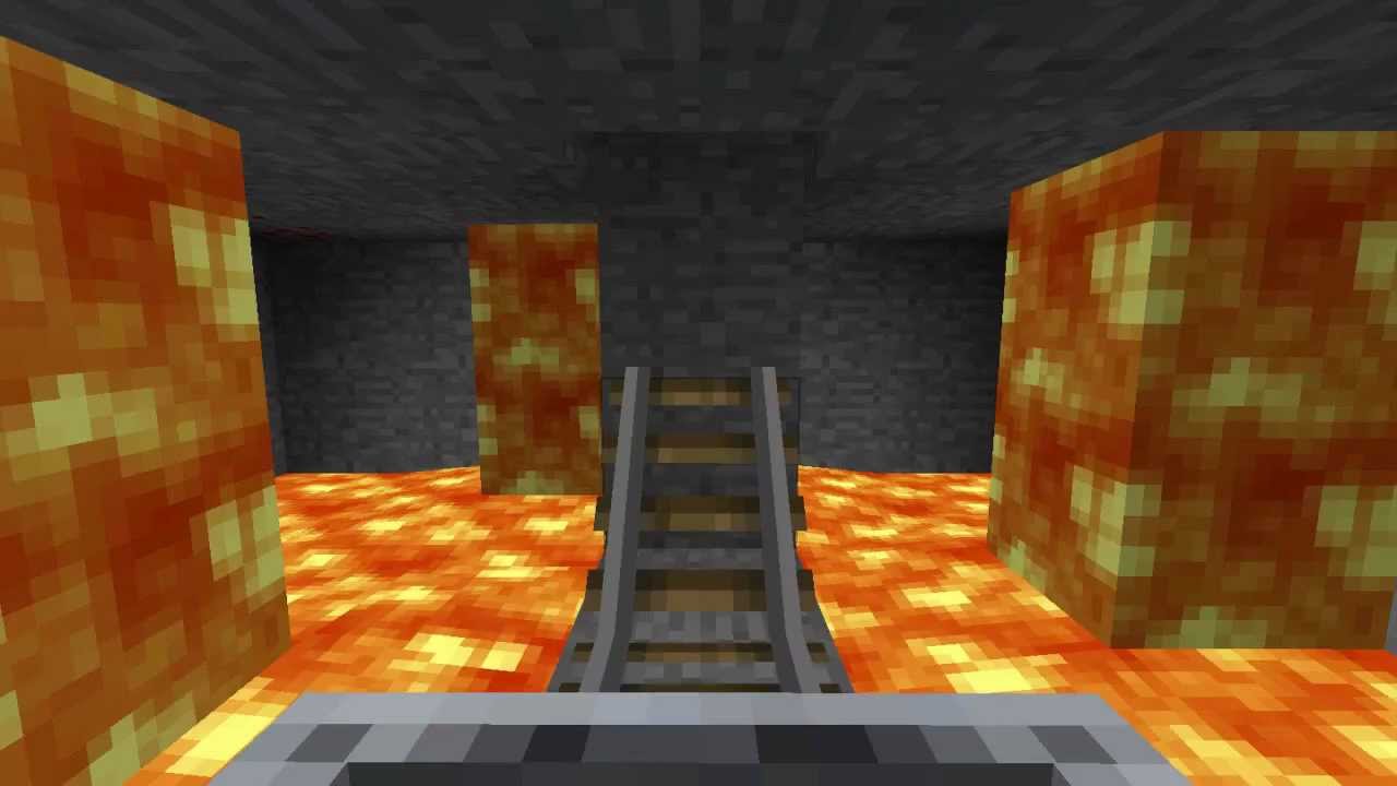 Minecraft Volcano Rollercoaster