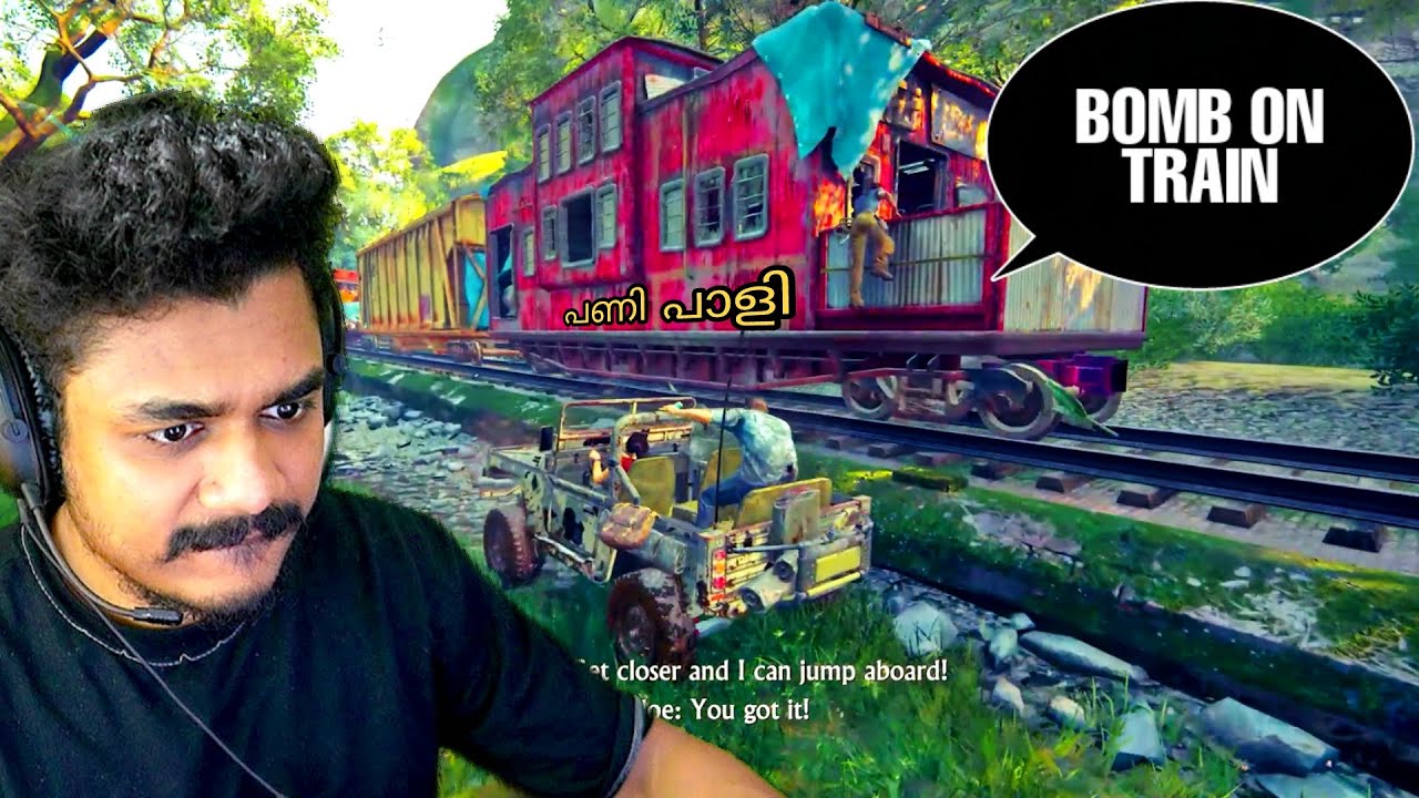 BOMB ON TRAIN കിടിലം CHASE Uncharted Lost legacy part 10 Maalbro