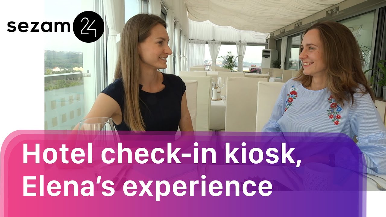 Hotel check-in kiosk Sezam24 in apart hotel Balu. Hotelier's experience