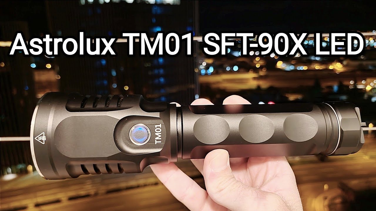 Astrolux TM01 SFT-90X LED Flashlight - Outdoor Test 