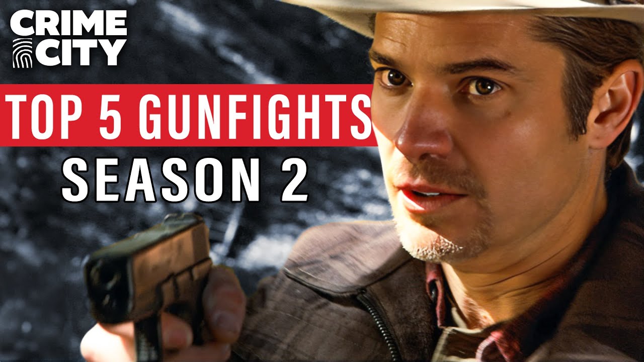 Raylan Givens' Top 5 Gunfights from Justified Season 2 (Timothy Olyphant)