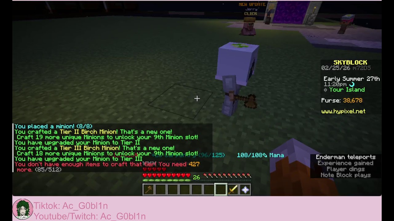 Minecraft Skyblock Hypixal Live 3