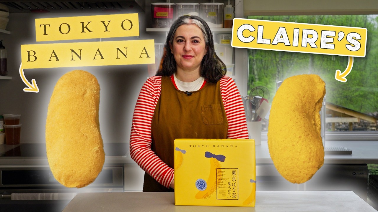 I Tried Making Homemade Tokyo Bananas | Claire Recreates