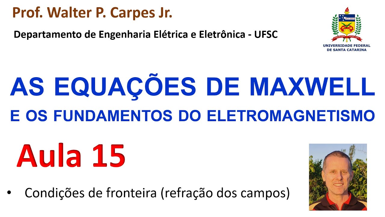 Aula 15: Condições de fronteira dos campos (refração dos campos)