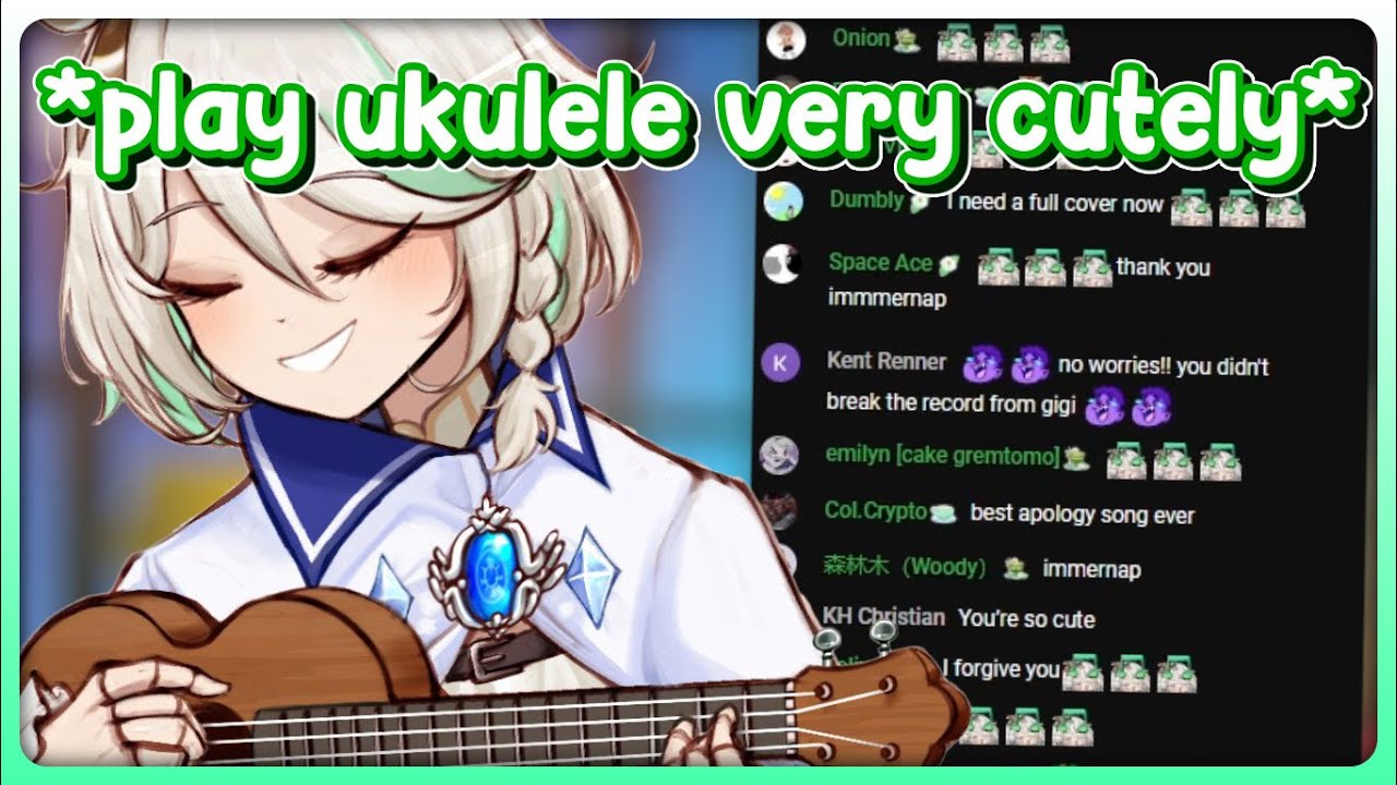 Cecilia Drops Another Ukulele Apology Song and Cutely Apologizes for Being Late to Stream
