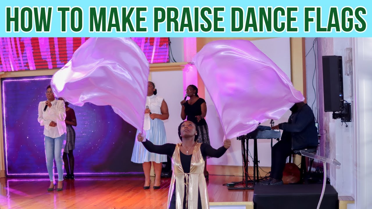 How to Make Praise Dance Flags - No Sewing  || Shekinah Glory