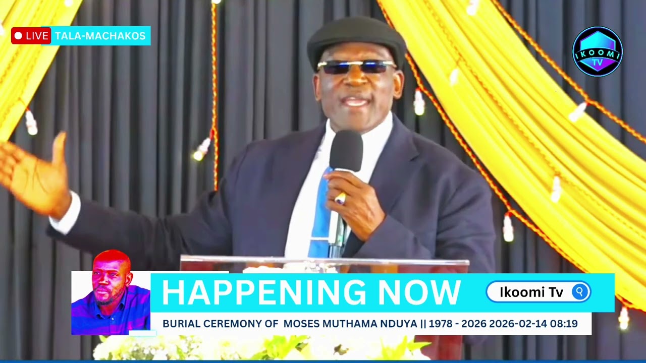 JOHNSTONE MUTHAMA SPEAKS ABOUT HIS SON DURING HIS BURIAL IN TALA MACHAKOS