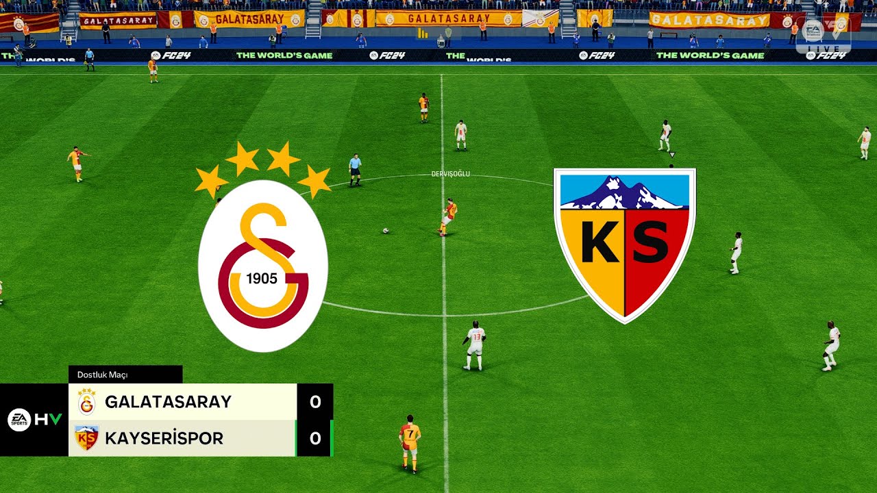 GALATASARAY - MONDİHOME KAYSERİSPOR 20. HAFTA EA FC 24 / SÜPER LİG 2023-2024 SEZONU