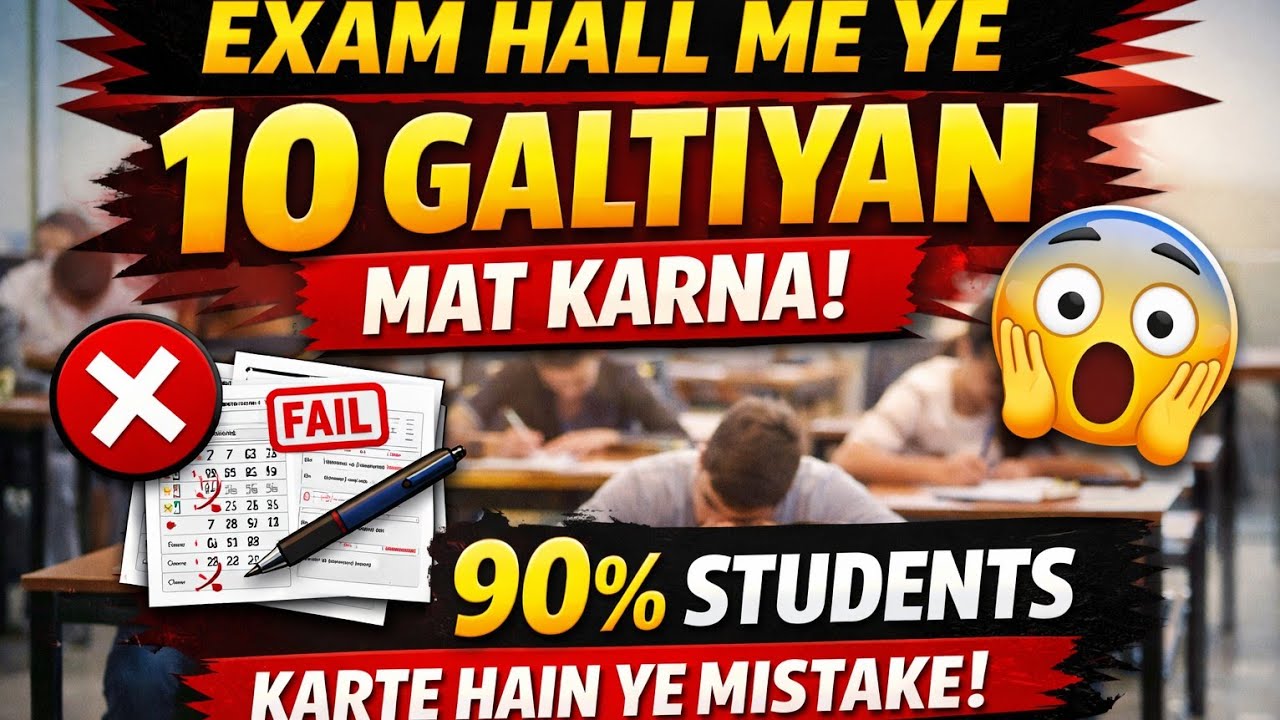Exam Hall में ये 10 गलतियां मत करना | @DeepakMahtoMaths 