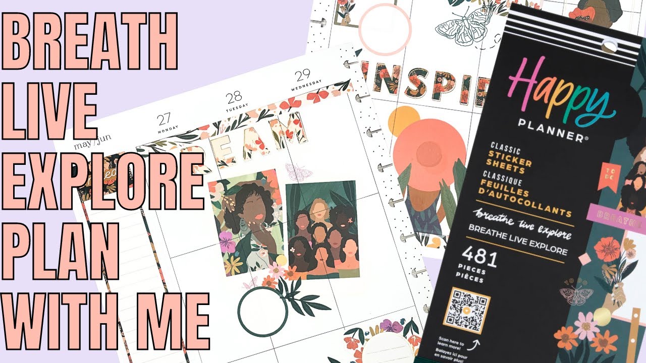 Breath Live Explore Plan With Me | Big Happy Planner Spread | Custom Spread for Kathryn