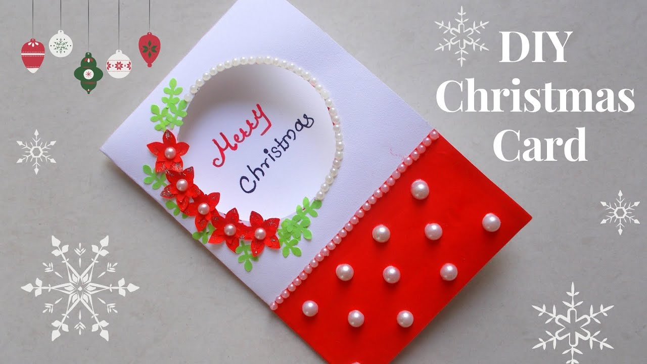 DIY Christmas Greeting Card/How to make Christmas Card  /Simple and Easy Christmas Card for kids