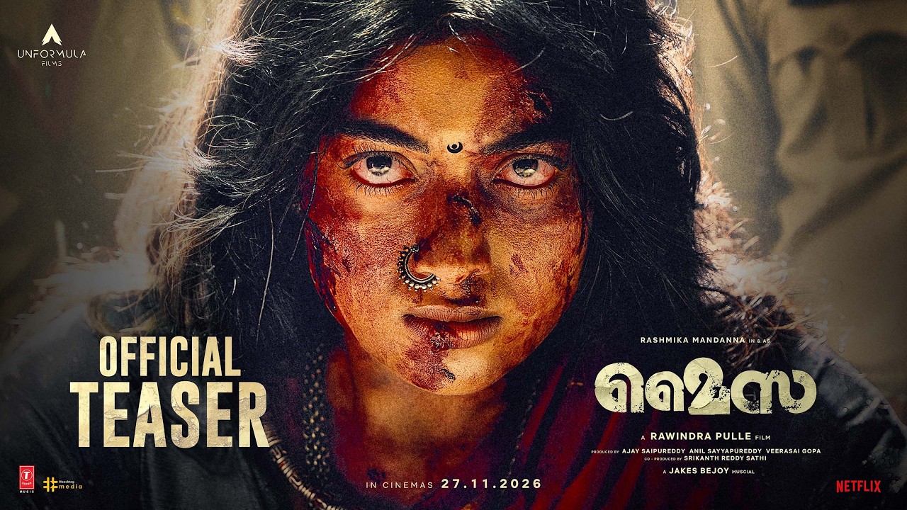 MYSAA Teaser (Malayalam) | Rashmika | Rawindra Pulle | Jakes Bejoy | UnFormula Films