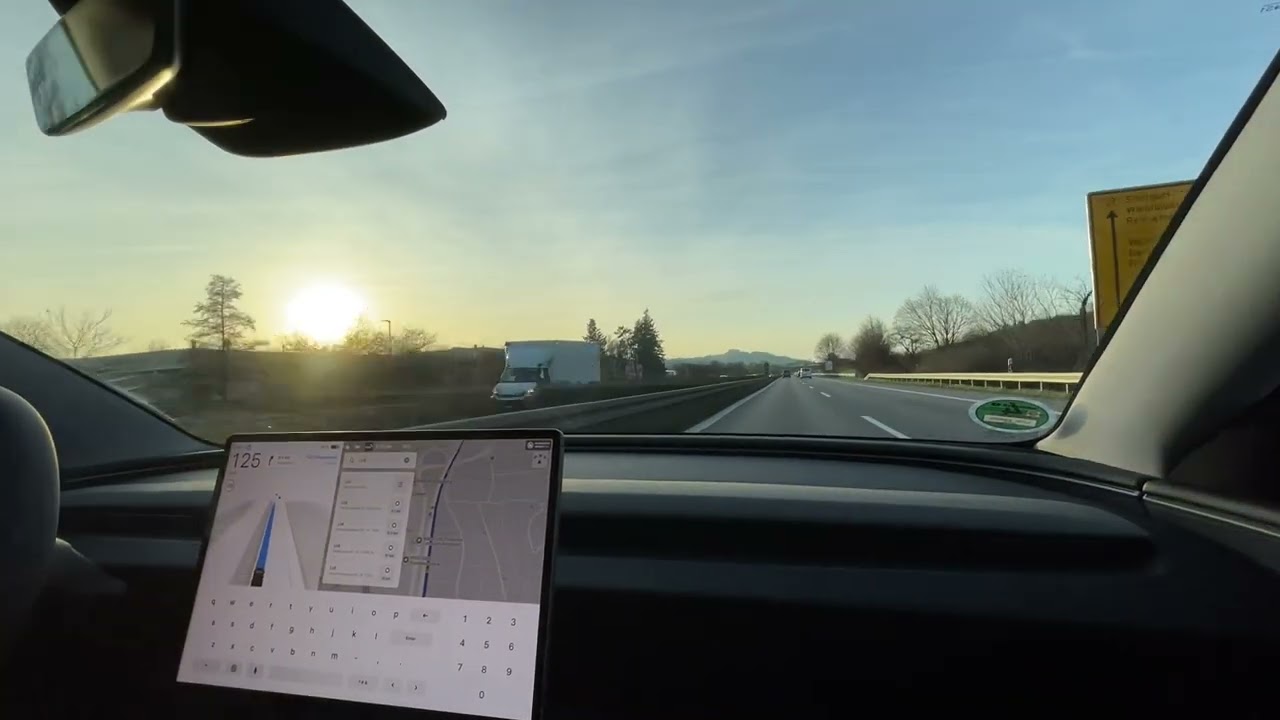 Tesla FSD Supervised 14.1.7 in Deutschland 3/4: von Lorch nach Weinstadt
