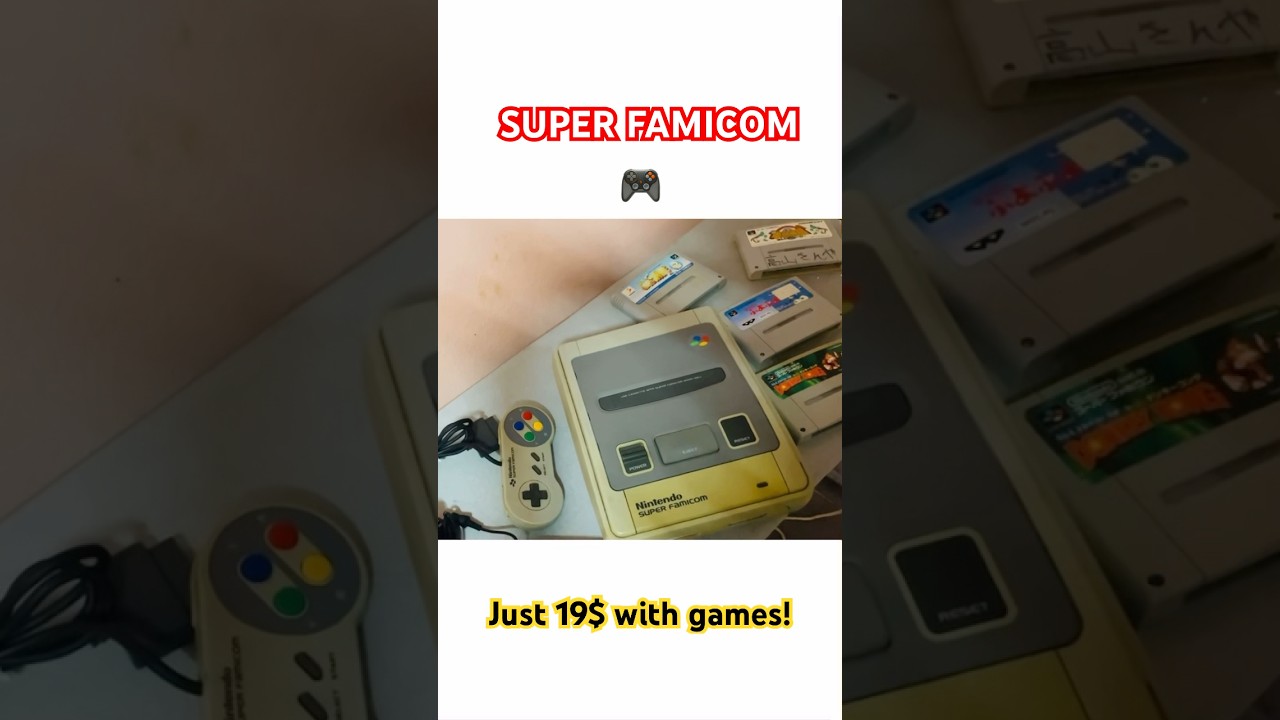My first Super Famicom #retrogaming #nintendo #gaming #gamecollection #superfamicon