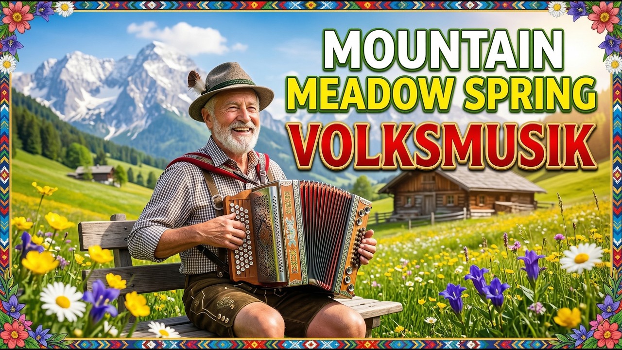 🌄🎻 Mountain Meadow Spring Volksmusik — Bavarian Folk as Snow Slowly Melts 🎶