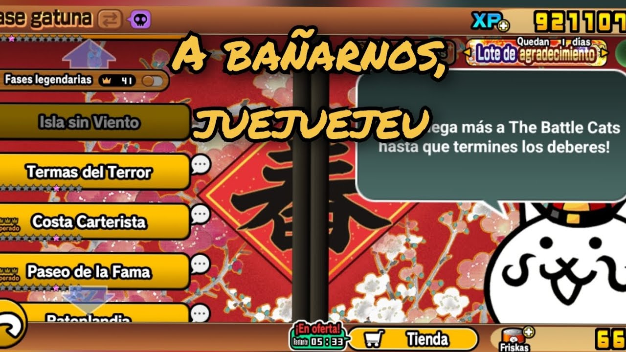 A bañarnos (the batlle cats pt4)