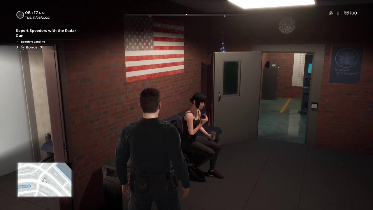 Police simulator. Police officer.