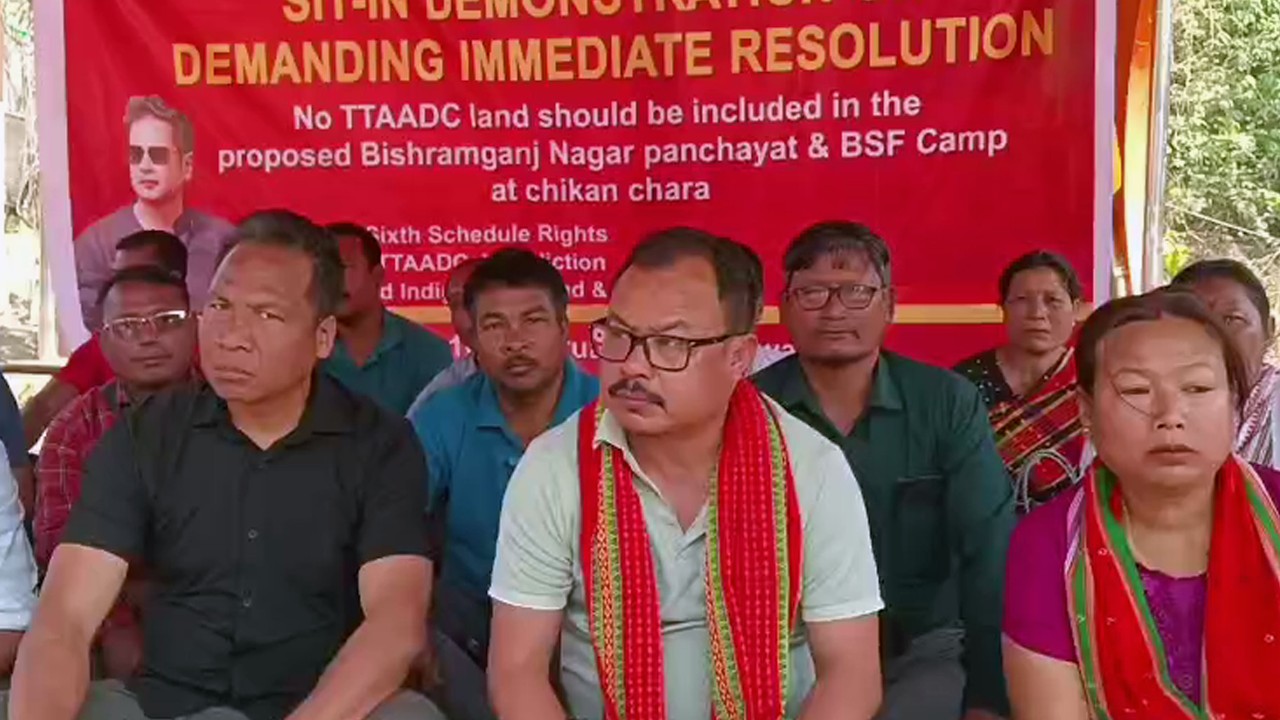 TTAADC CEM Purna Chandra Jamatia: Bishramganj Nagar Panchayat Move is 