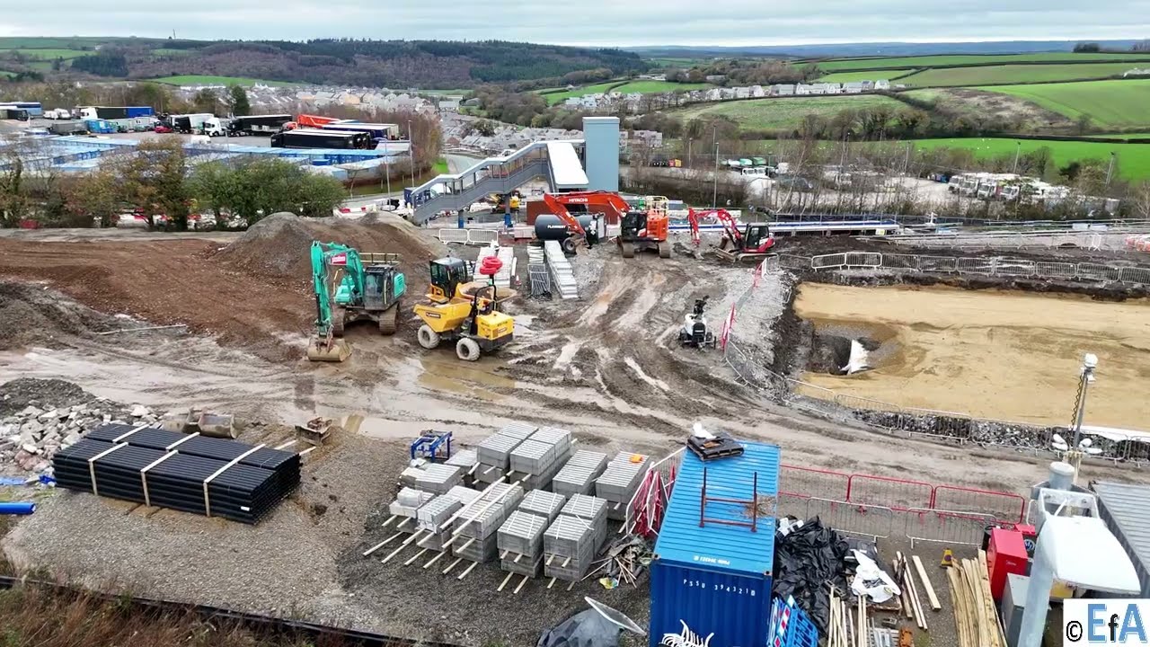 Devon - Okehampton - Interchange / Parkway Station Construction - 20251116