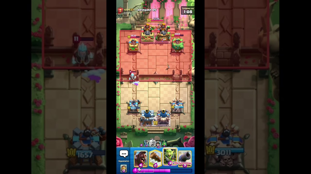 MI COMPAÑERO NO SABE JUGAR #clashroyale 