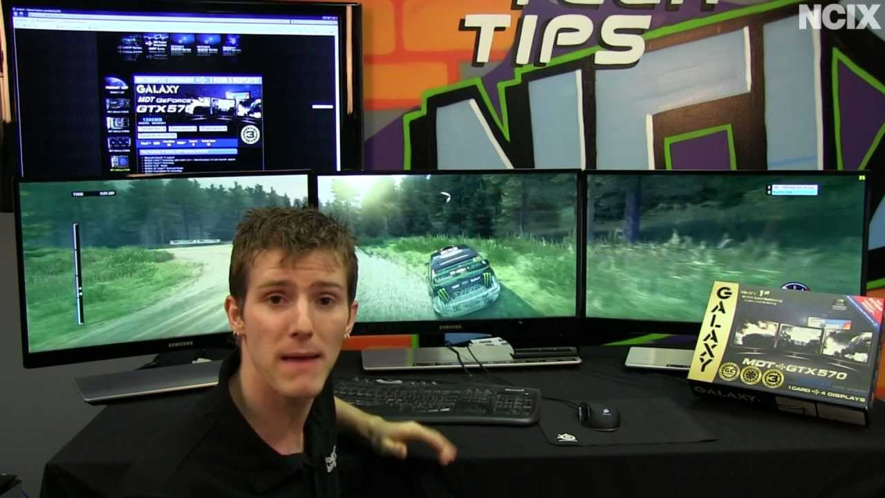 Galaxy MDT Multi Display Gaming Technology Set Up Guide & Showcase NCIX Tech Tips