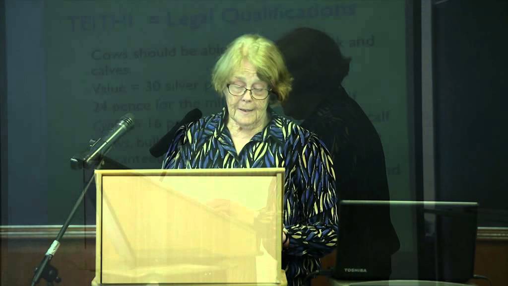 Medieval Law Conference 2014 (Morfydd Owen) 'Medieval Welsh cows, calves, bulls and oxen'.