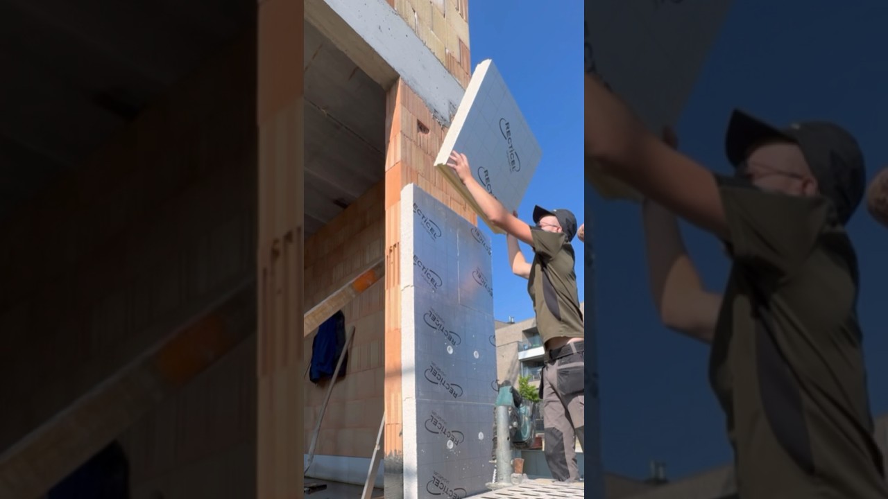 insulation of the house with foam plastic master class from the master