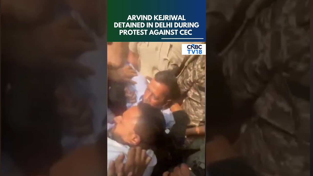 WATCH | Delhi: AAP Chief Arvind Kejriwal Detained During Protest Over Gyanesh Kumar | N18S