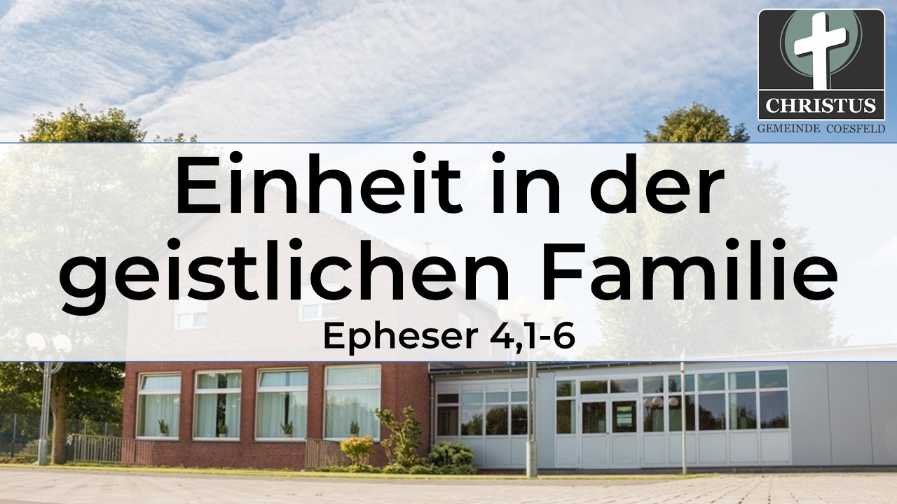 Einheit in der geistlichen Familie - Johannes Schwitzky - Predigt - 16.11.2025