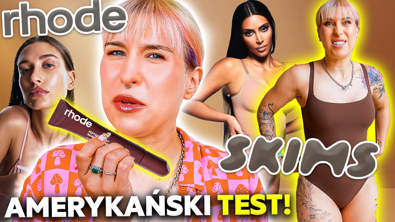 TESTUJĘ NOWOŚCI OD HAILEY BIEBER I KIM KARDASHIAN! 🇺🇸 RECENZJA RHODE, SKIMS Agnieszka Grzelak Beauty