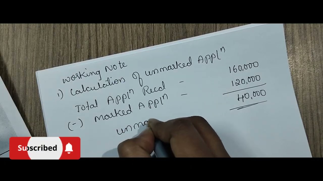 #Underwritingofshares #marked #Unmarked #Corporate a/c #Bcom #BBA #CMA #CA #PYQP #2022 #BCU #BU #BNU