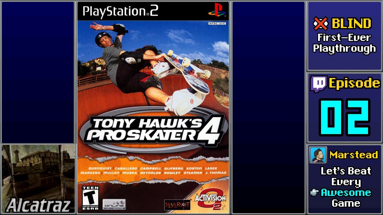 ✔️️ Escape Alcatraz - Tony Hawk's Pro Skater 4 [Blind] (Episode 2/4)