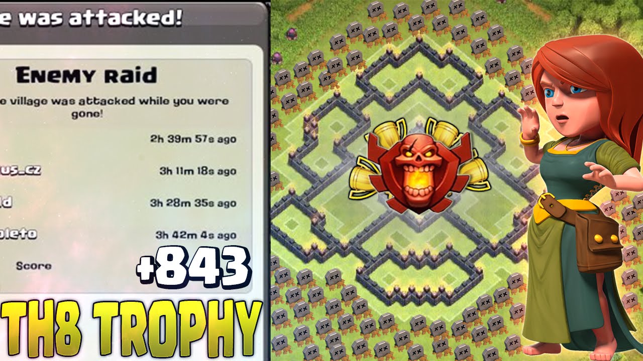 🔴 LAYOUT CV8 PUSH - NEW BEST TH8 TROPHY BASE - CLASH OF CLANS