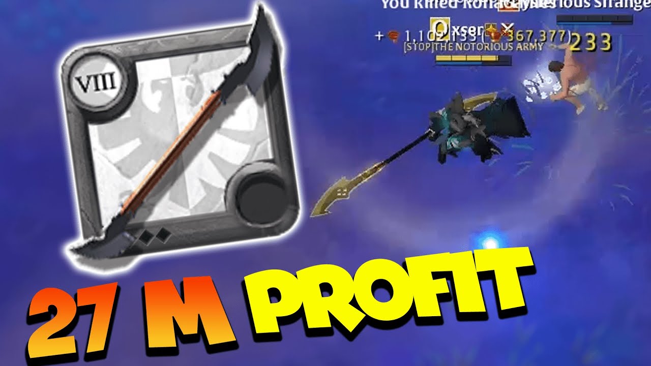 27M PROFIT !!! SILVER MACHINE DOUBLE BLADED MISTS SOLO PVP ( Albion Online )