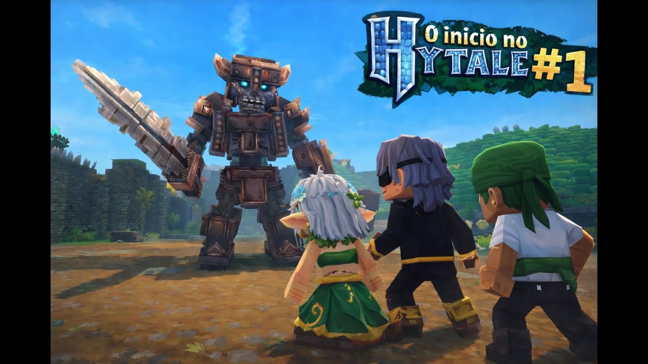 HYTALE ESTÁ INCRIVEL!!! - HYTALE PARTE 1