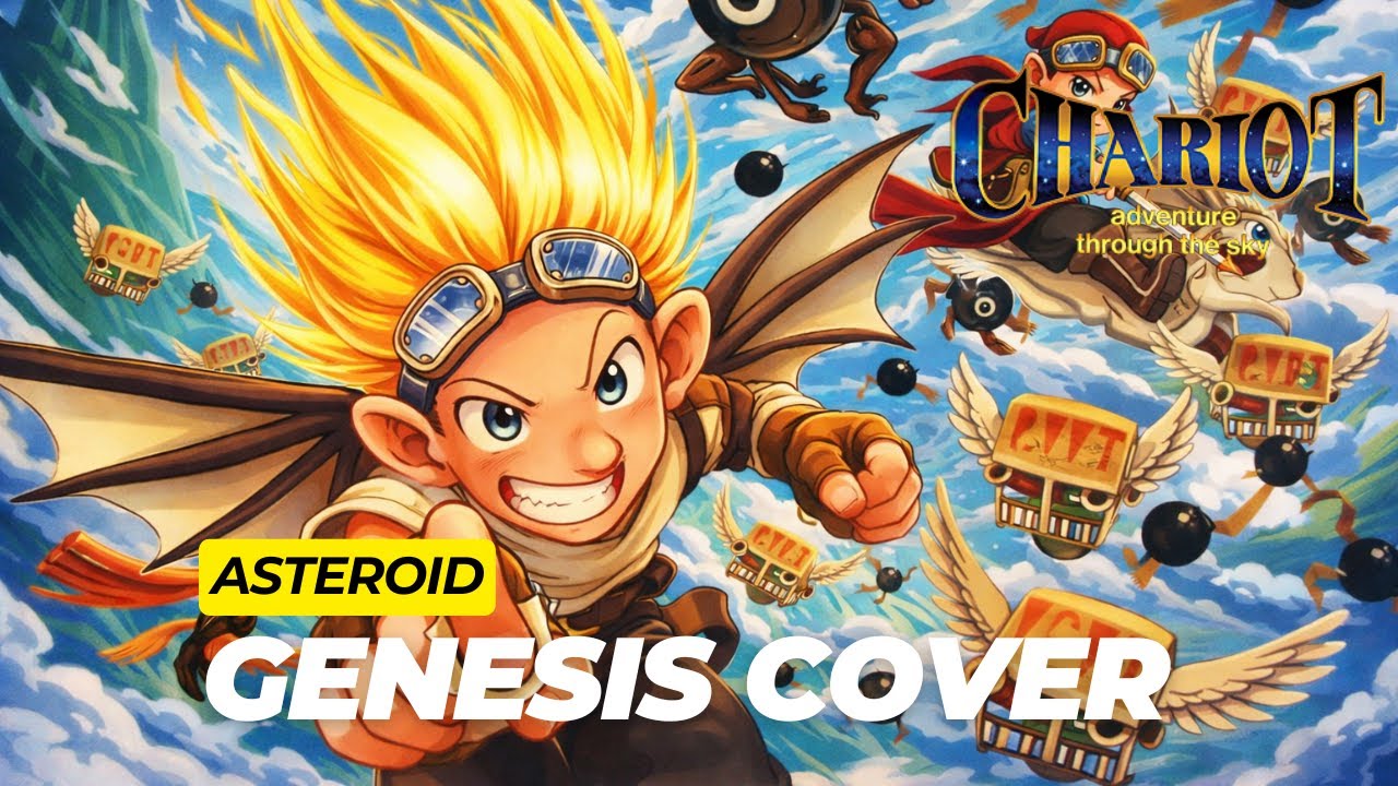 Chariot: Asteroid [Sega Genesis / Mega Drive Cover]