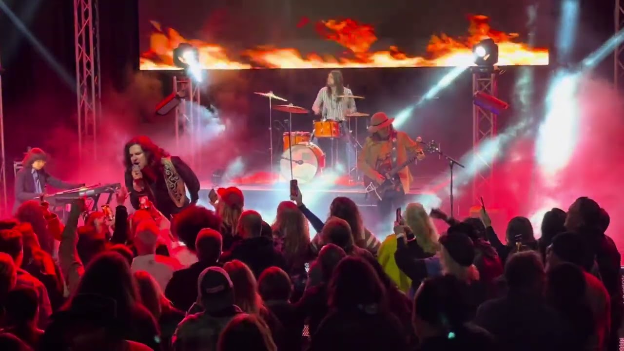 Burning doors, live garden amphitheater in Garden Grove California