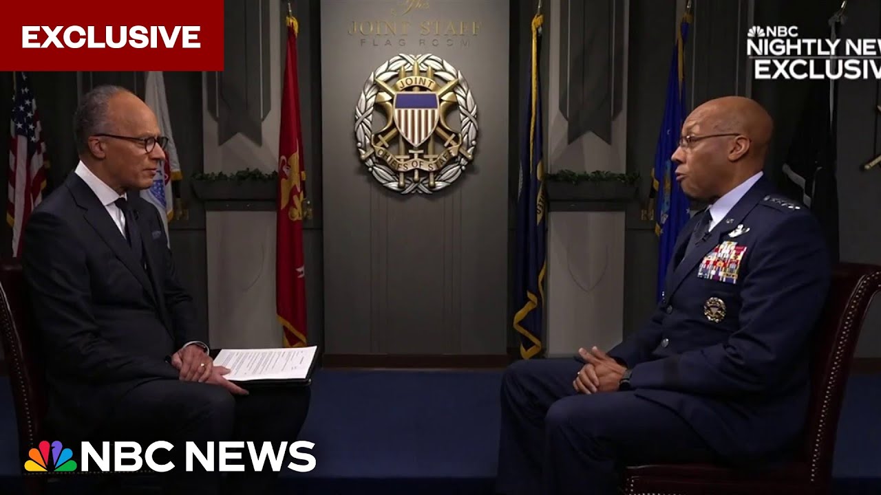 Exclusive: Lester Holt one-on-one with Joint Chiefs Chairman CQ Brown