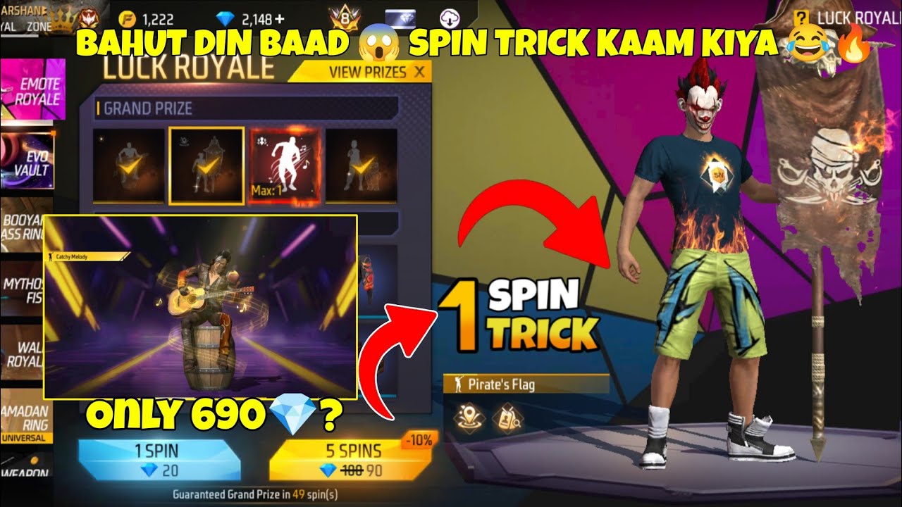 Emote Royale Event 😈 1 Spin Trick | Pirate Flag Return? Free Fire New Event 2026 Free Fire New Event