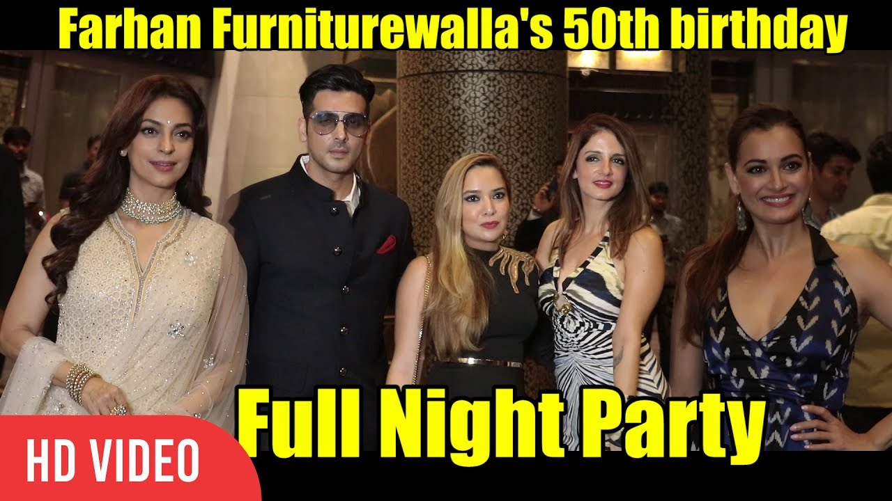 Farhan Furniturewala 50th Birthday | Full Night Party | Zayed Khan, Sussanne Khan, Juhi Chawla, Dia